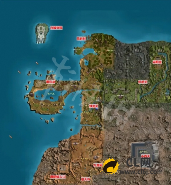 《天外武林》全区域地图介绍 全区域地图一览